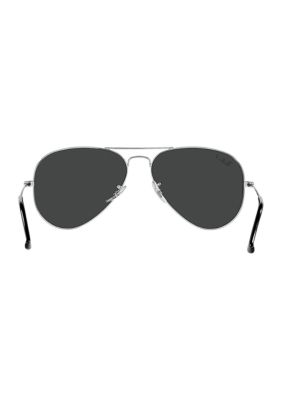 Ray-Ban® RB3025 AVIATOR TOTAL BLACK Polarized Sunglasses | belk