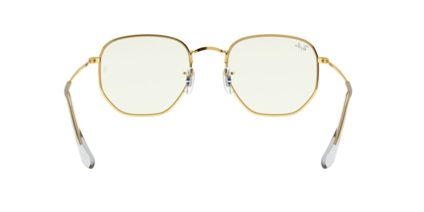RB3548 Hexagonal Blue-Light Clear Sunglasses