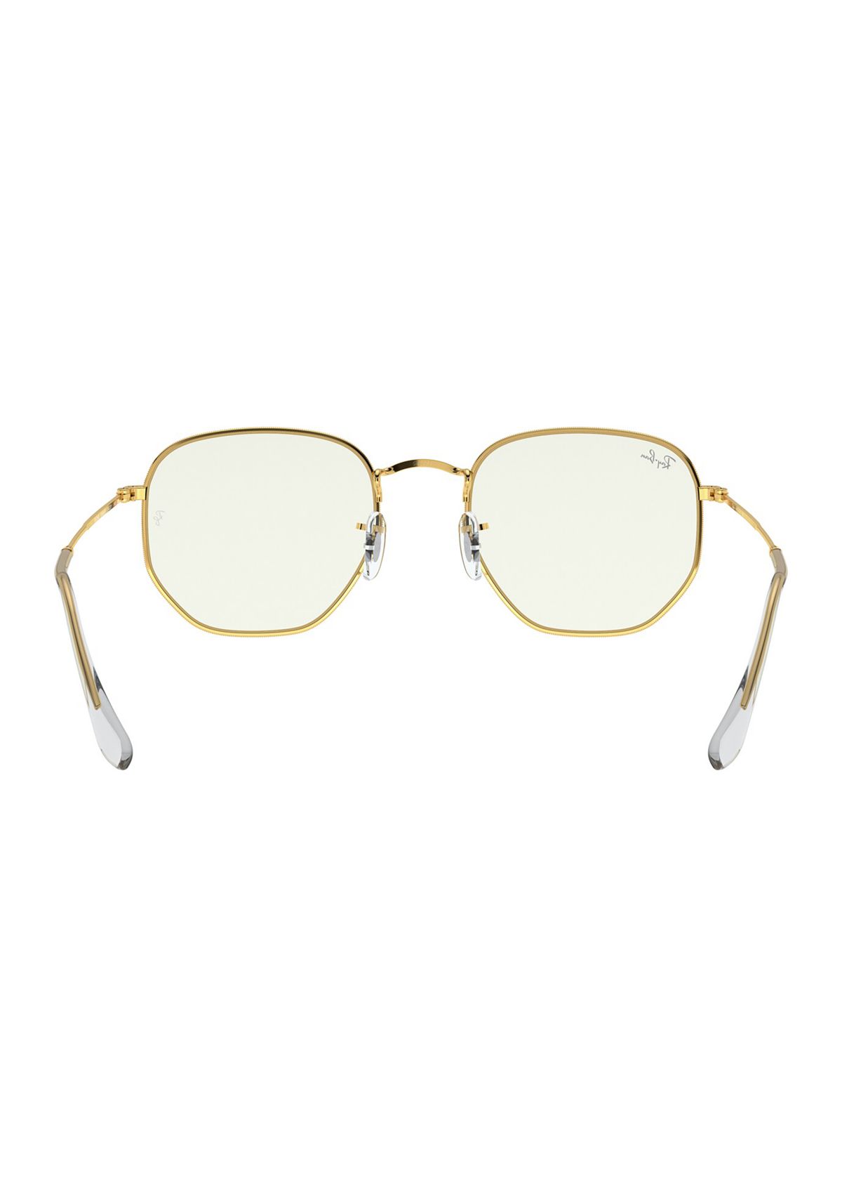 RB3548 Hexagonal Blue-Light Clear Sunglasses