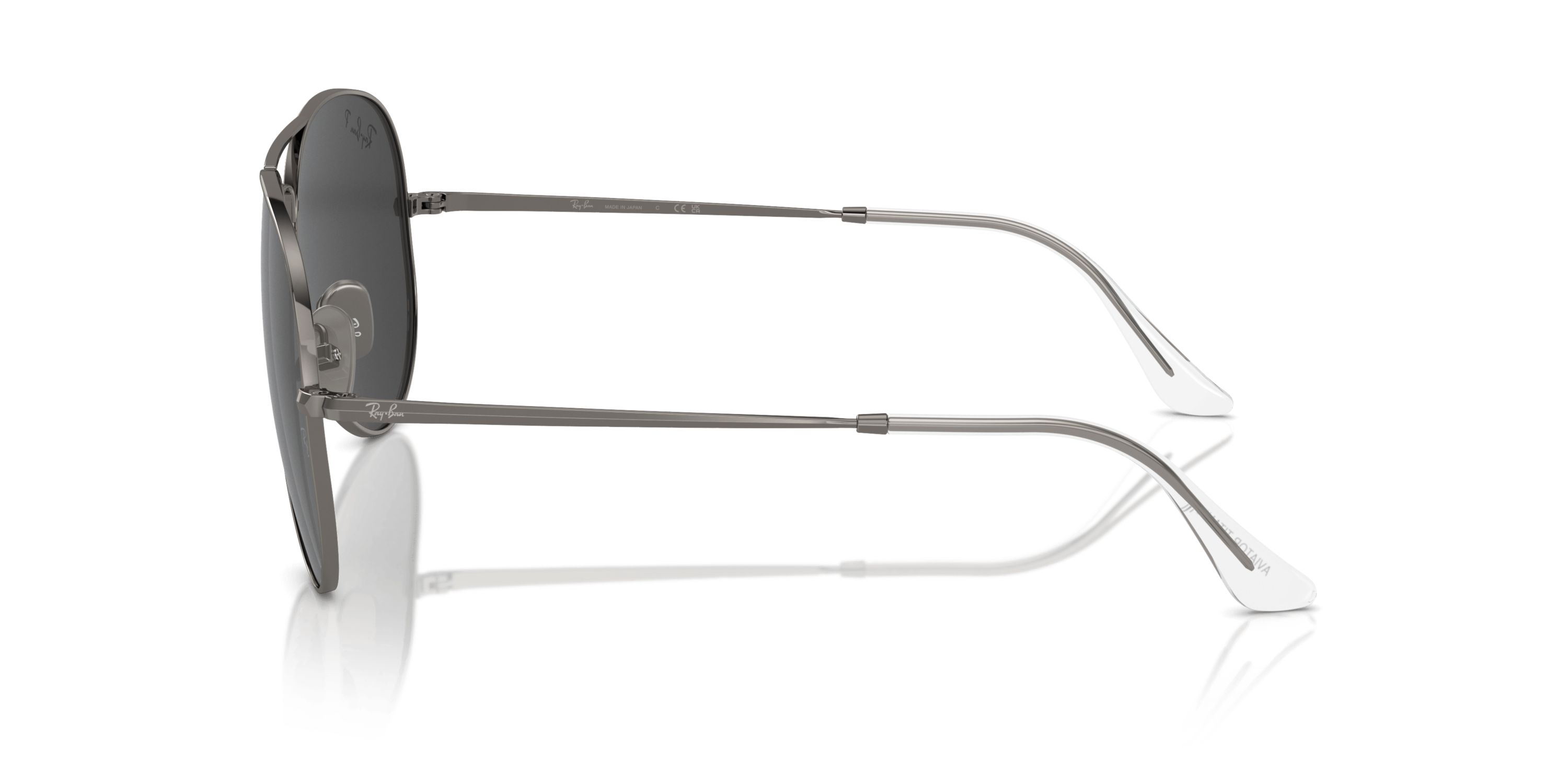RB8089 Aviator Titanium Polarized Sunglasses