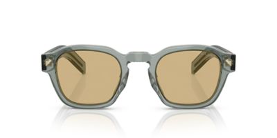 Prada Men's PR A16SF Round 53mm Sunglasses, Brown