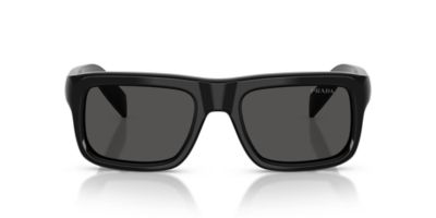 Prada Men's PR D11SF Rectangular 56mm Sunglasses, Grey