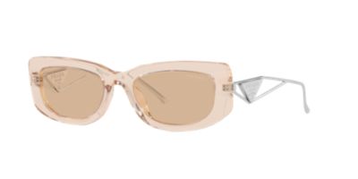 Prada Women's PR 14YS Sunglasses, Brown, Medium