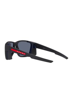 Prada Linea Rossa Men's PS 07WS Sunglasses, Black -  8056597661942