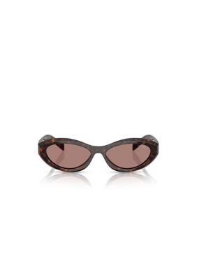 Prada Women's PR 26ZS Sunglasses, Brown