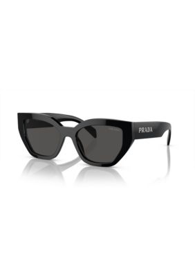 Prada Women's PR A09S Sunglasses, Grey, Large