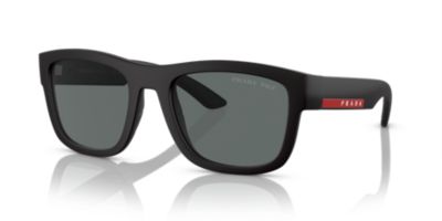 Prada Linea Rossa Men's PS 01ZS Polarized Sunglasses, Black -  8056597967396