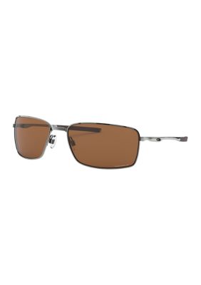 Oakley Men's OO4075 Square Wireâ¢ Polarized Sunglasses, Medium