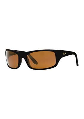 Buy Maui Jim Peahi with Patented PolarizedPlus2 Lenses Polarized Wrap  Sunglasses, Black Matte Rubber/HCL Bronze Polarized, Large Online in  Turkey. B003A1U63C