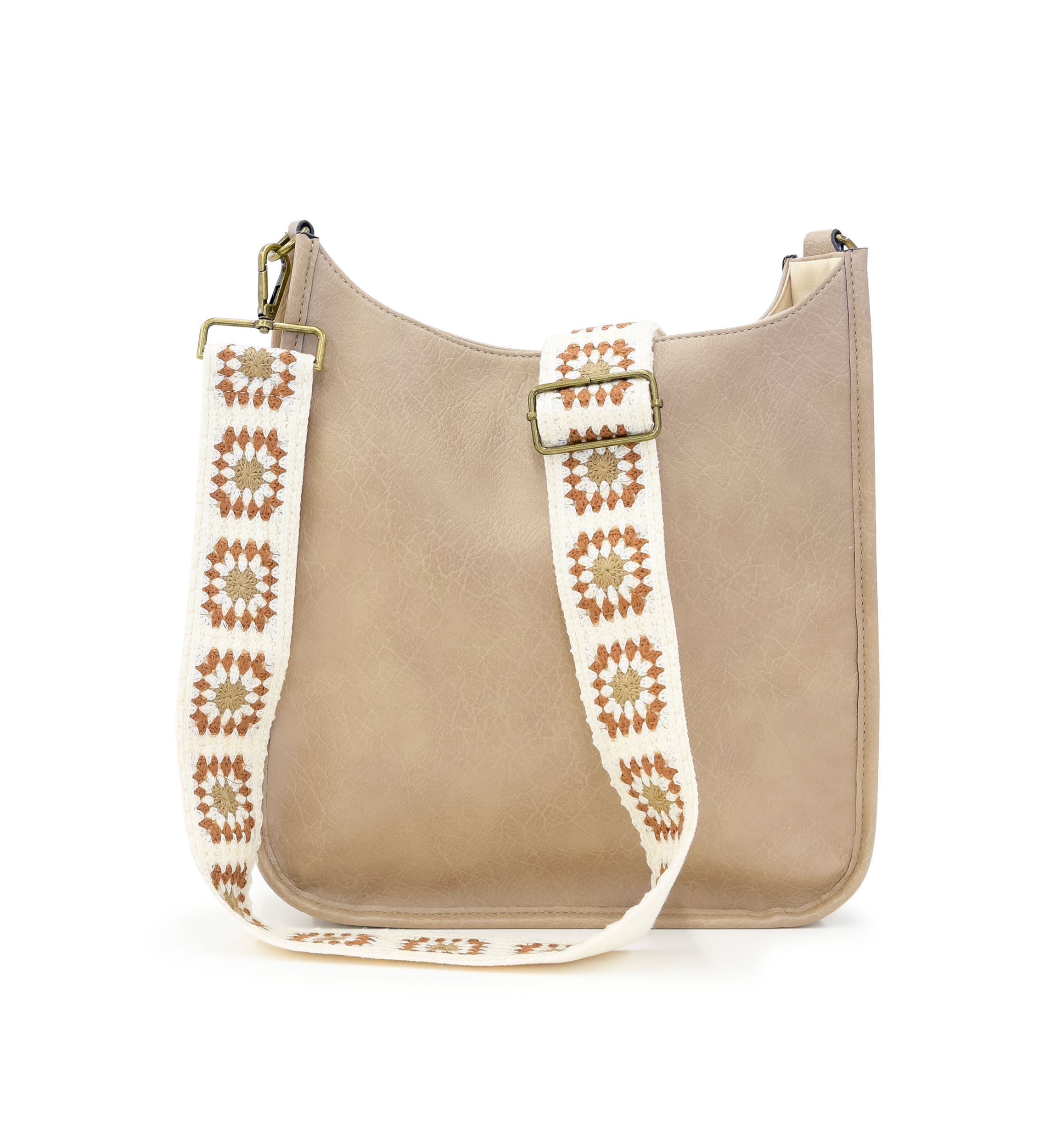 Hobo Bag with Crochet Strap