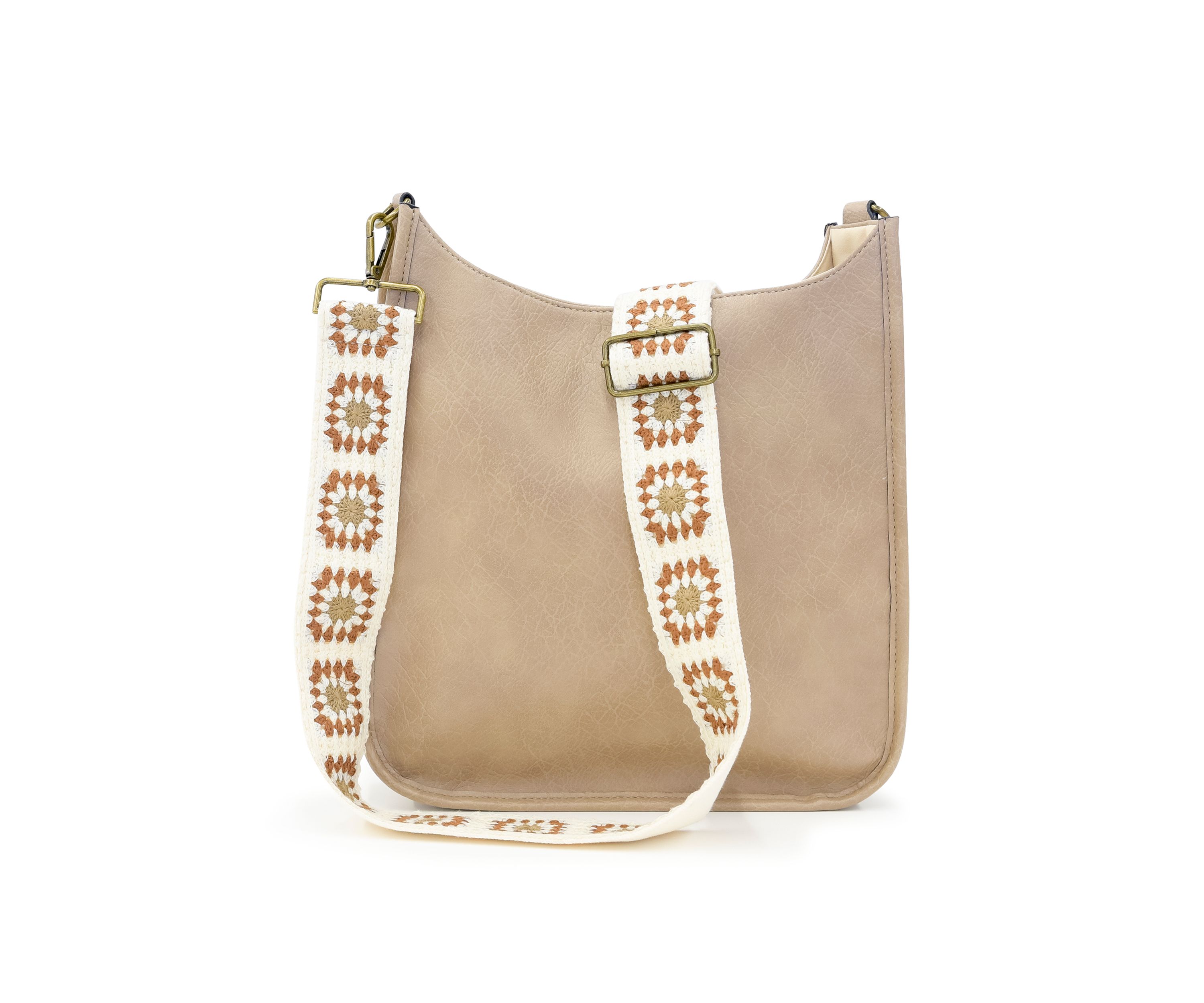 Hobo Bag with Crochet Strap