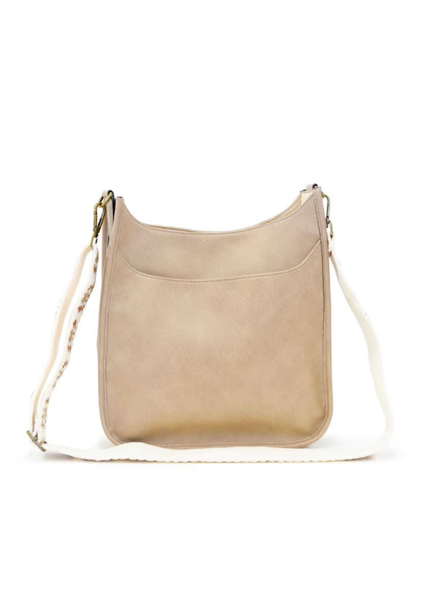 Hobo Bag with Crochet Strap