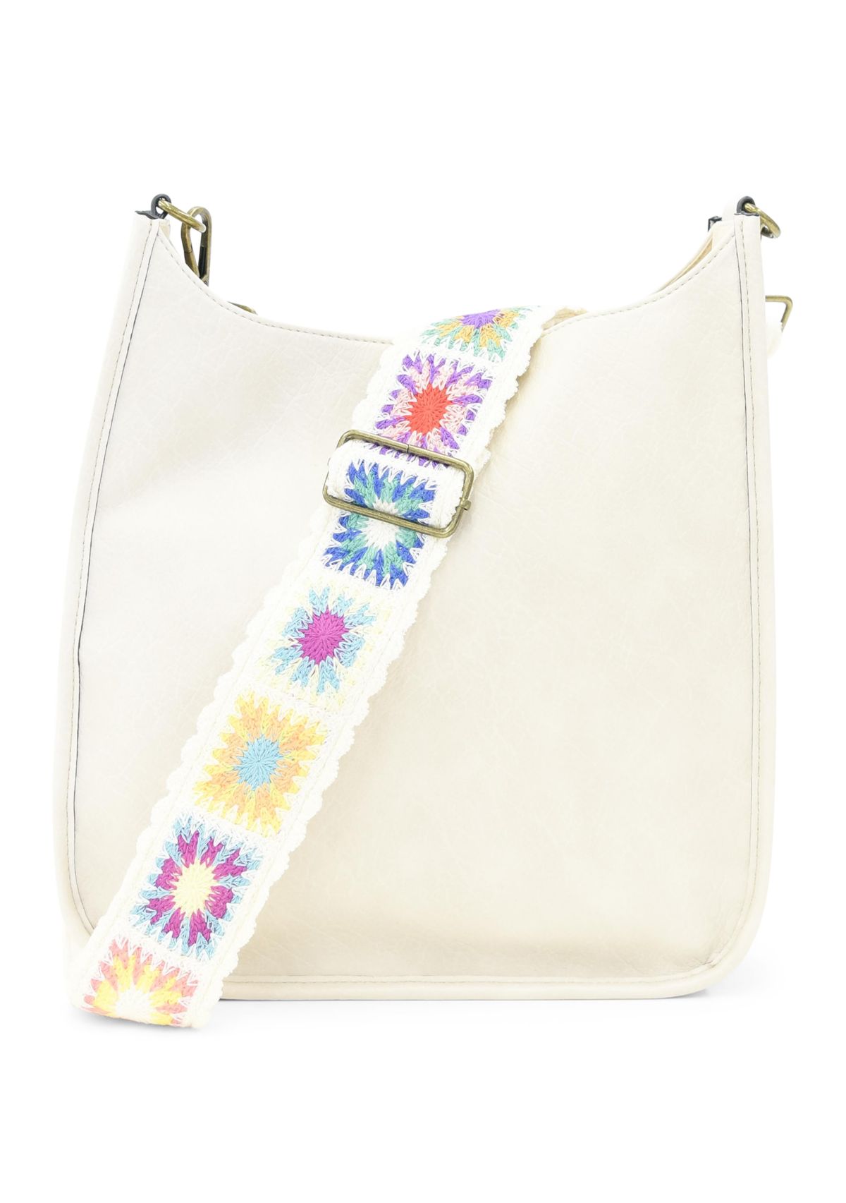 Hobo Bag with Crochet Strap