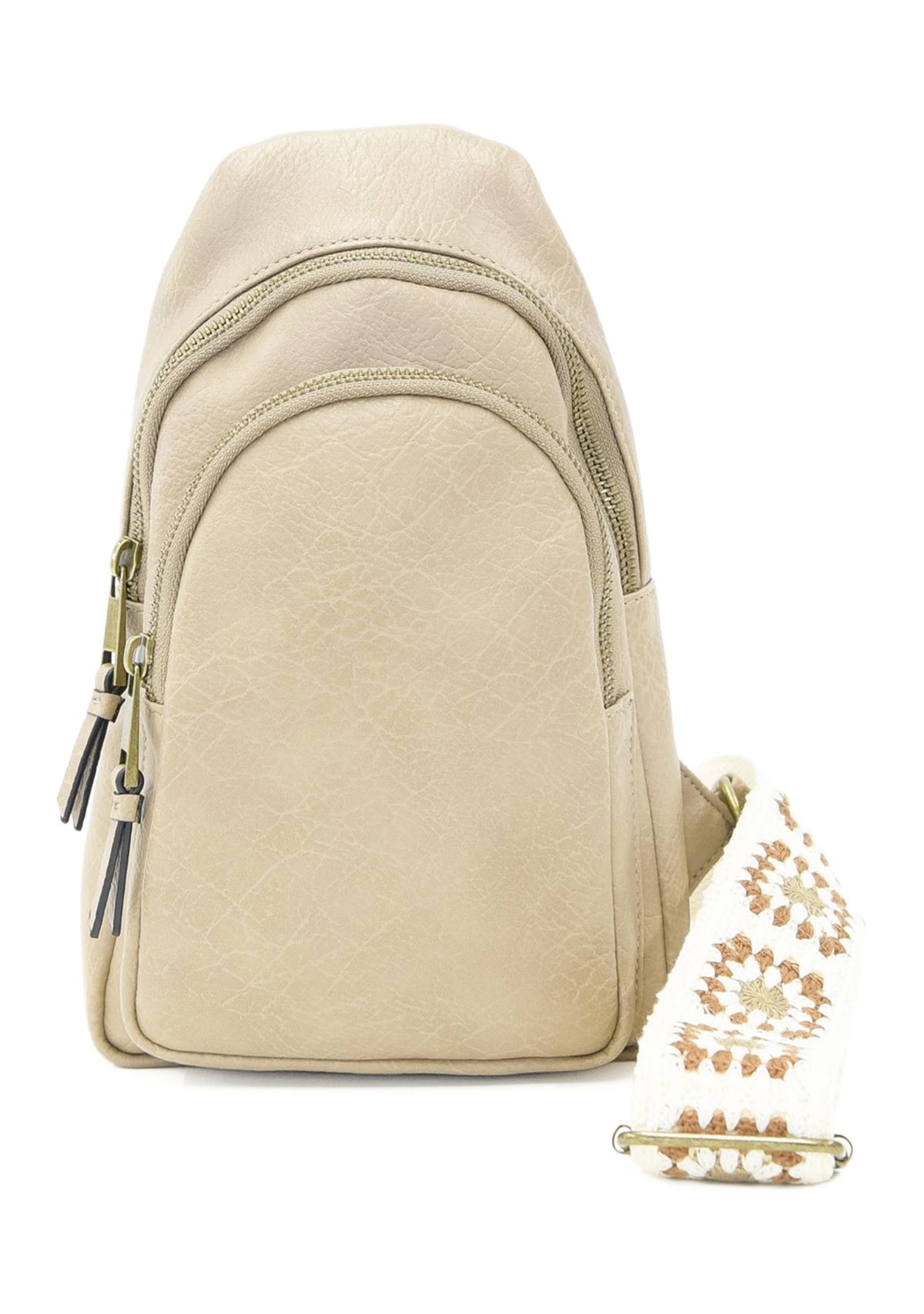 Sling Crossbody with Crochet Strap