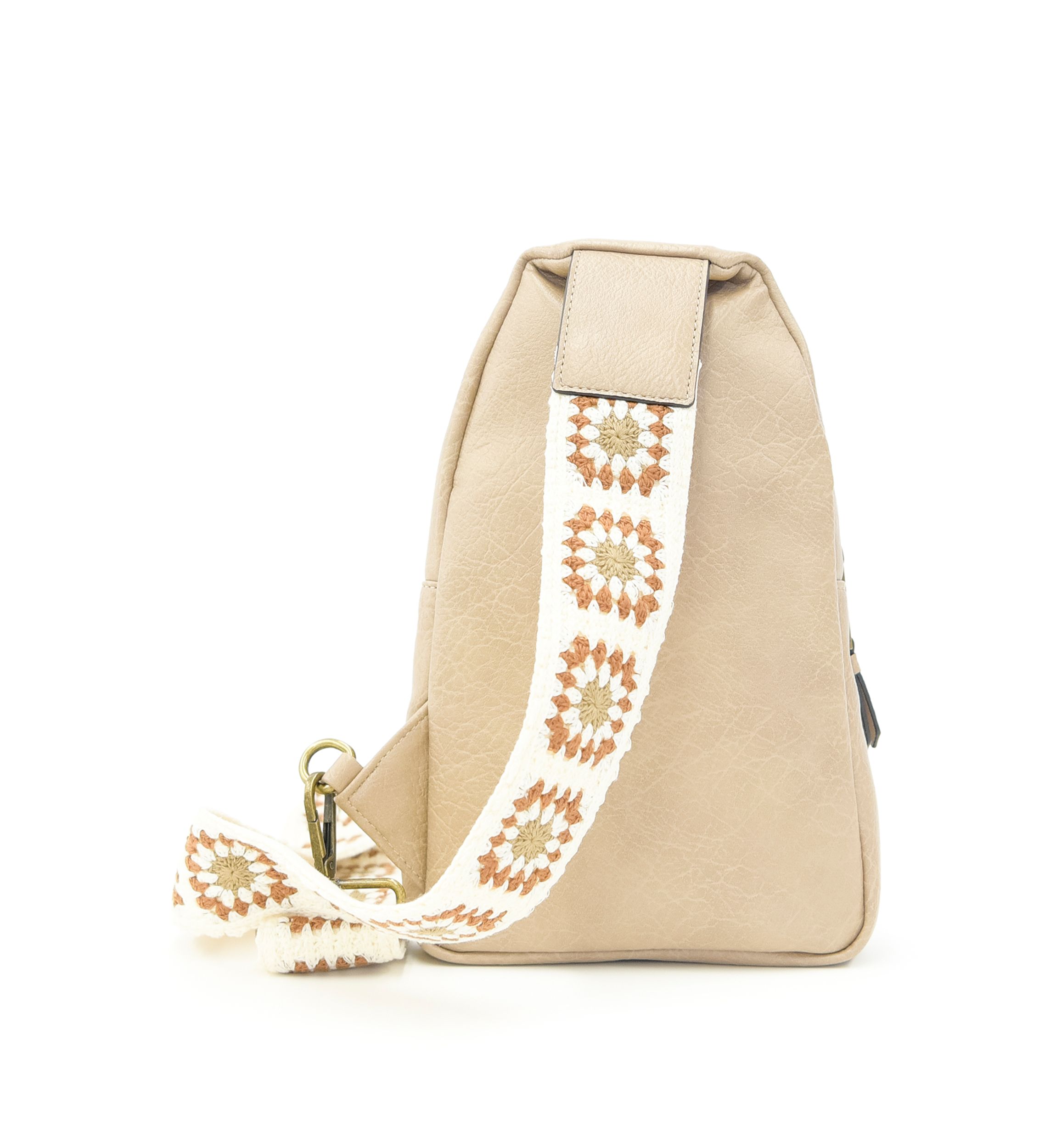Sling Crossbody with Crochet Strap