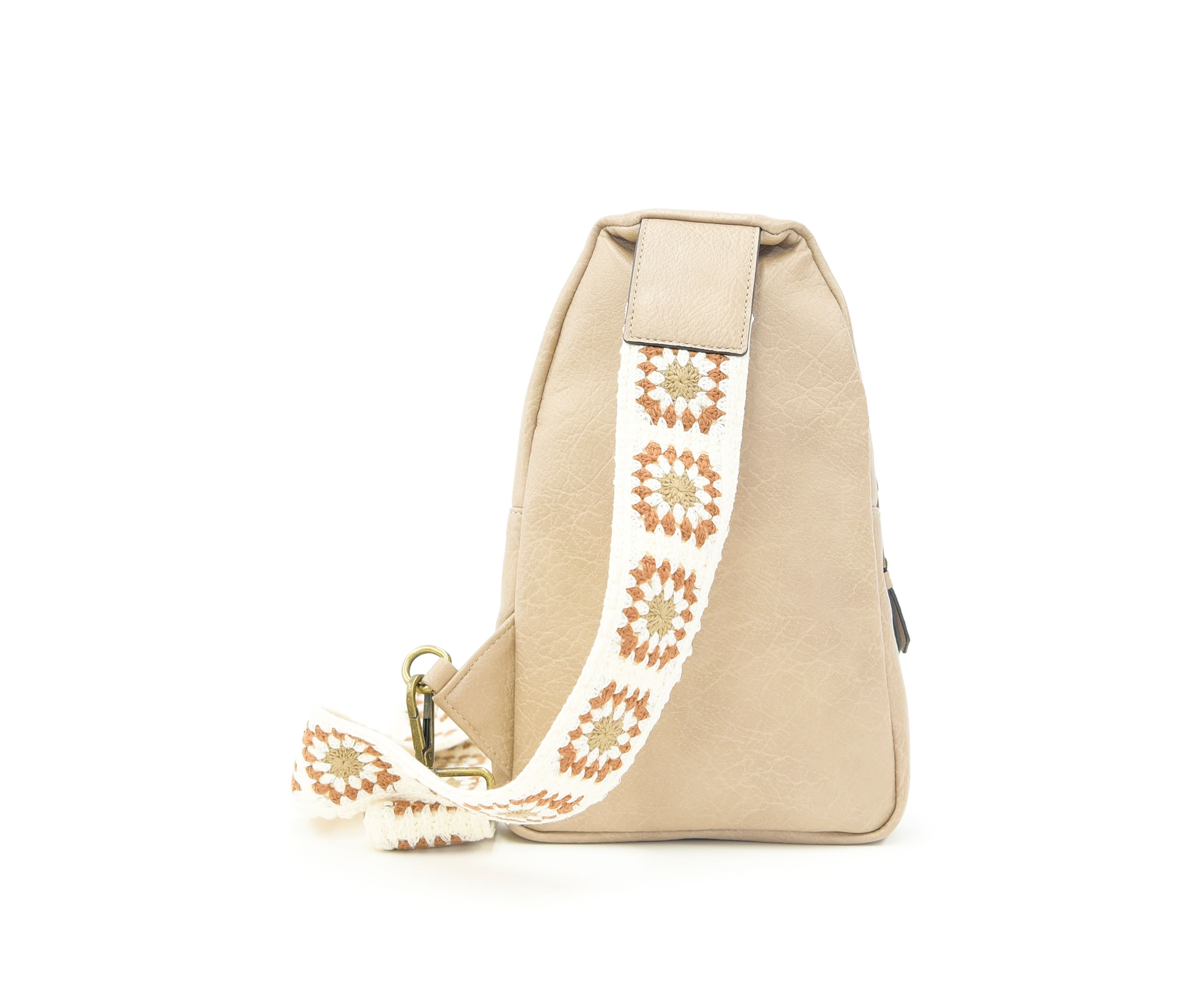 Sling Crossbody with Crochet Strap