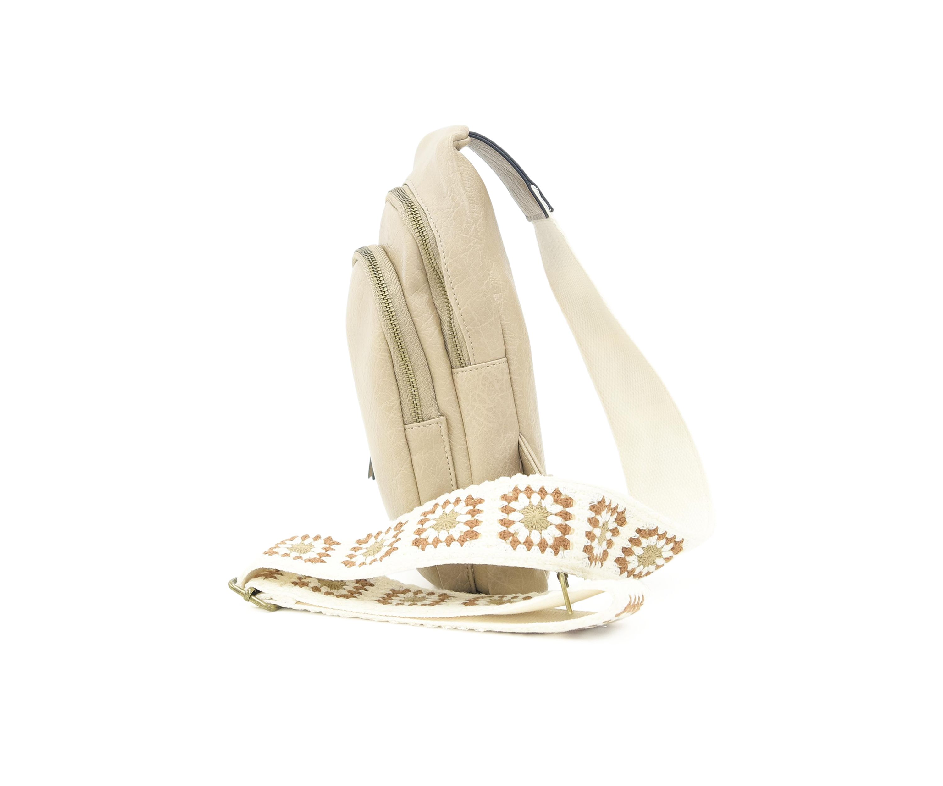Sling Crossbody with Crochet Strap