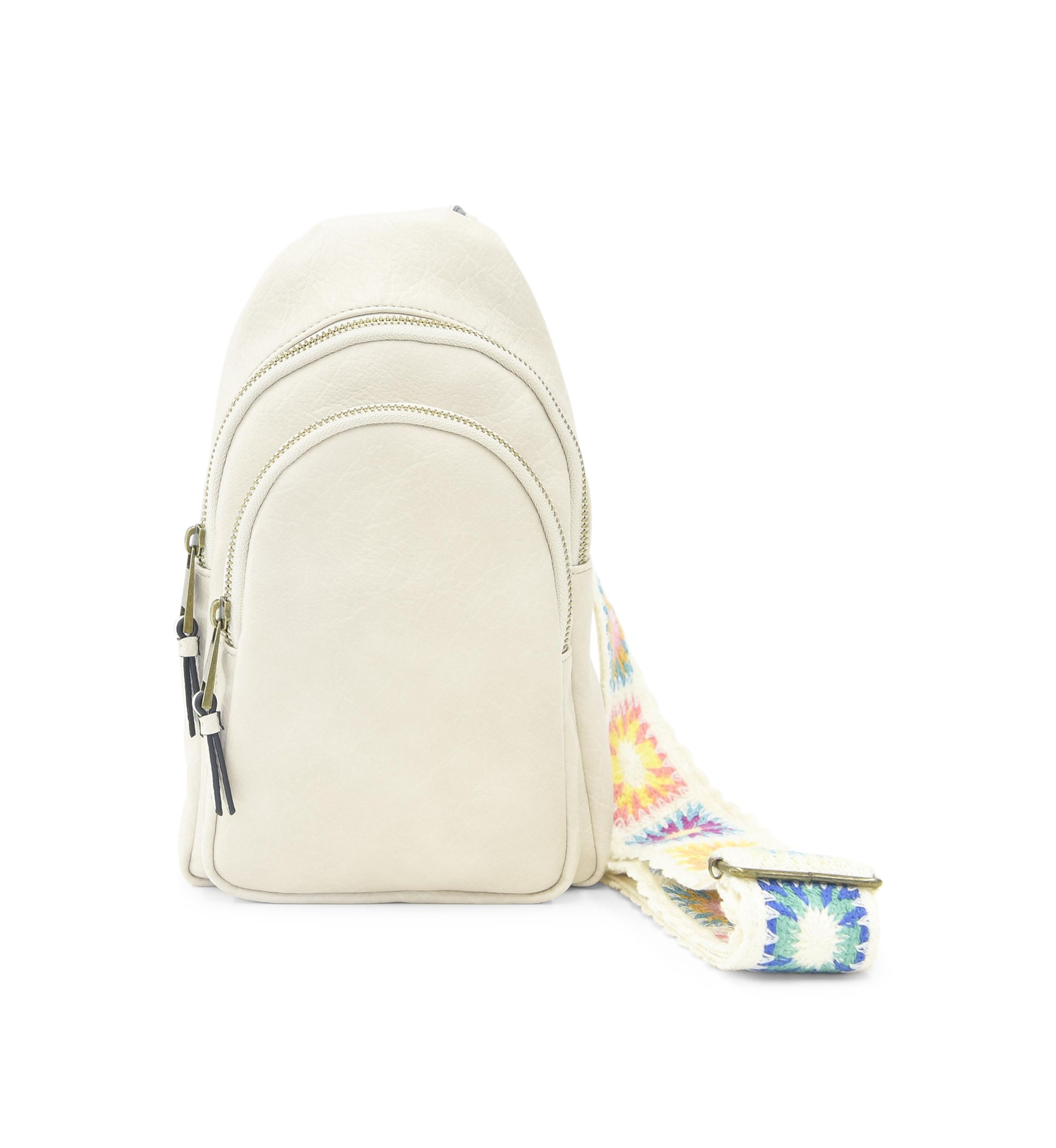 Sling Crossbody with Crochet Strap