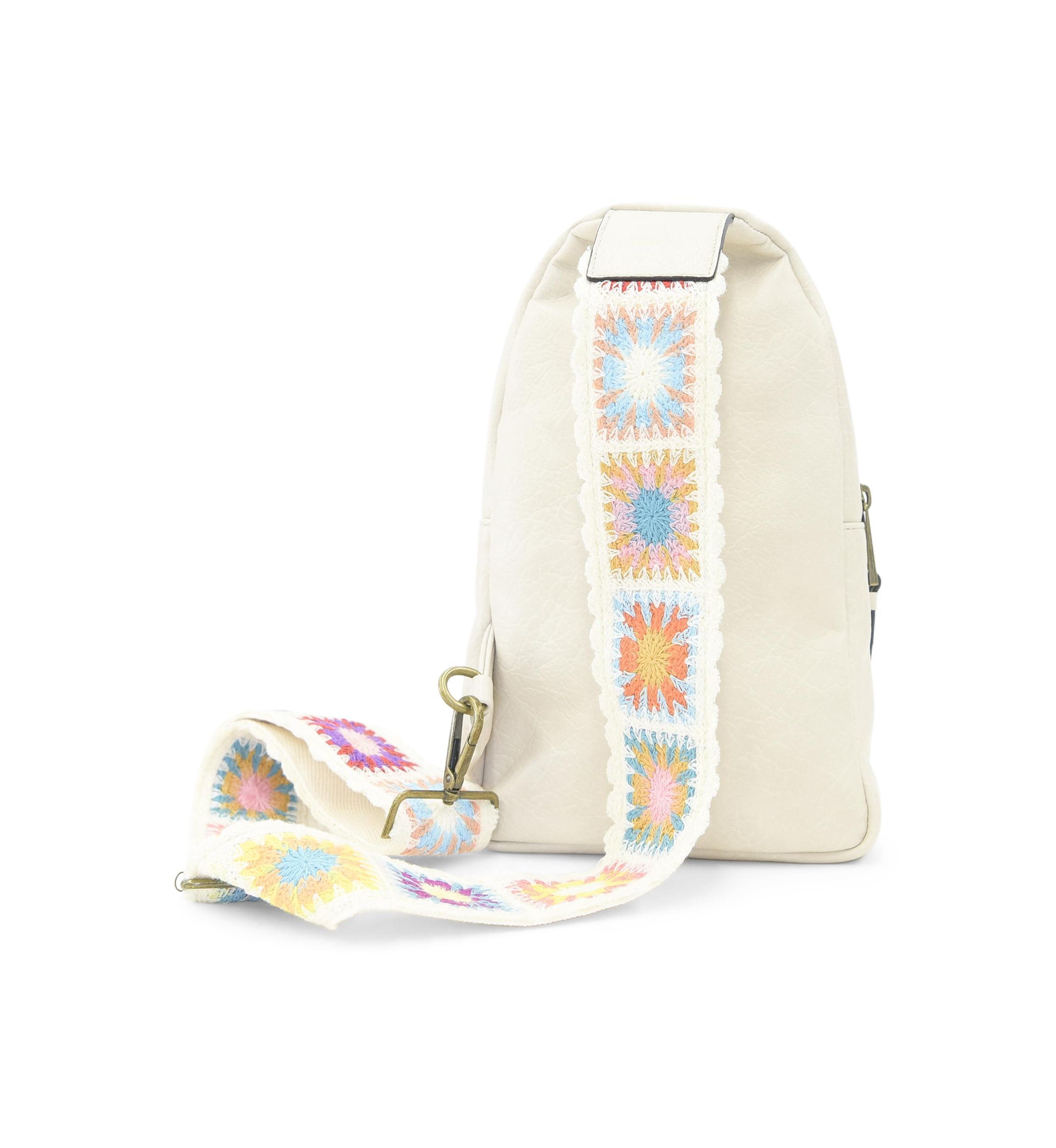 Sling Crossbody with Crochet Strap