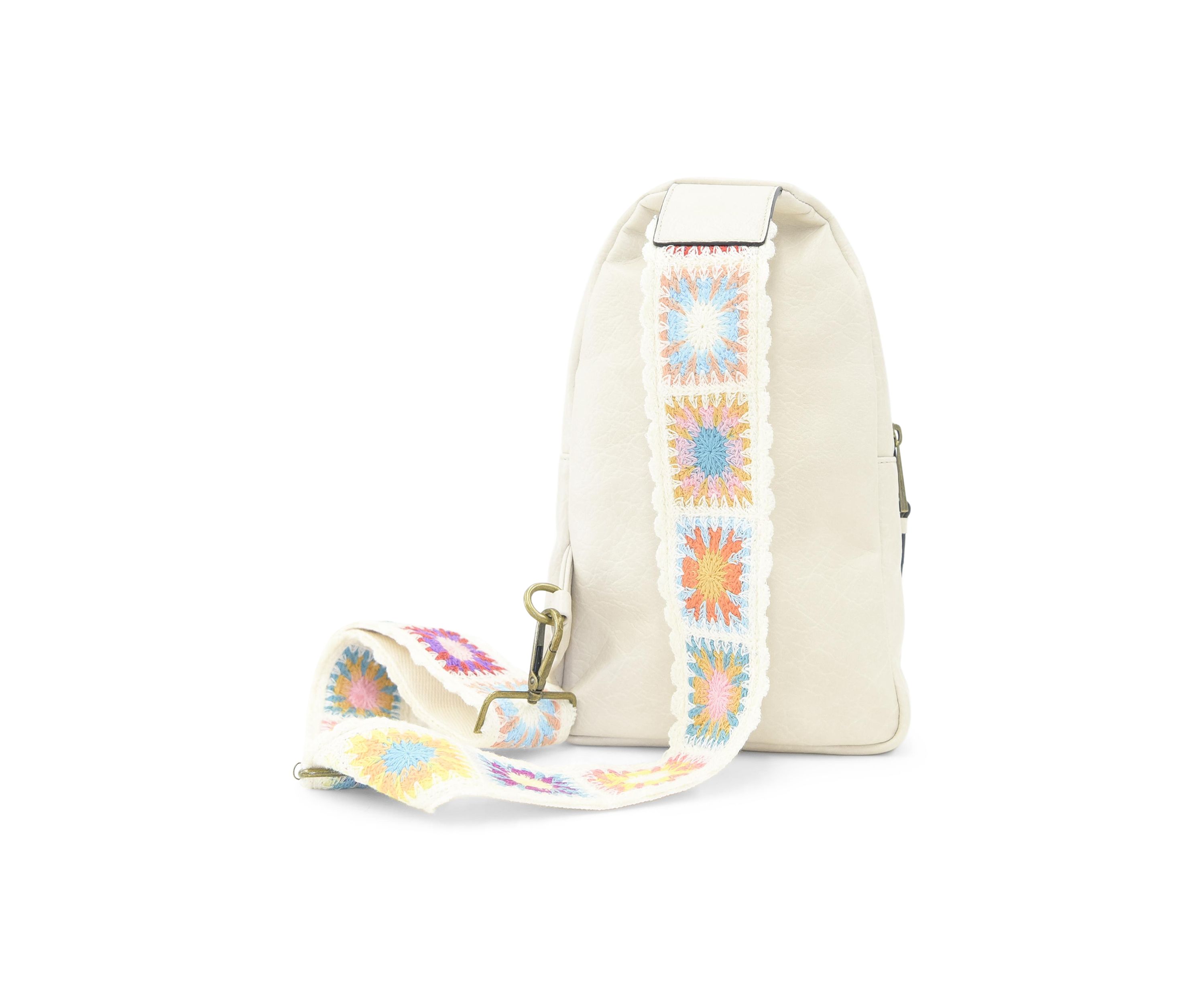 Sling Crossbody with Crochet Strap