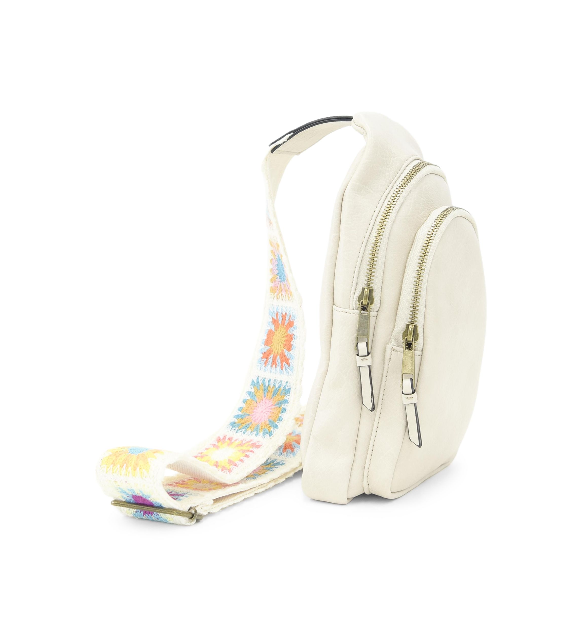 Sling Crossbody with Crochet Strap