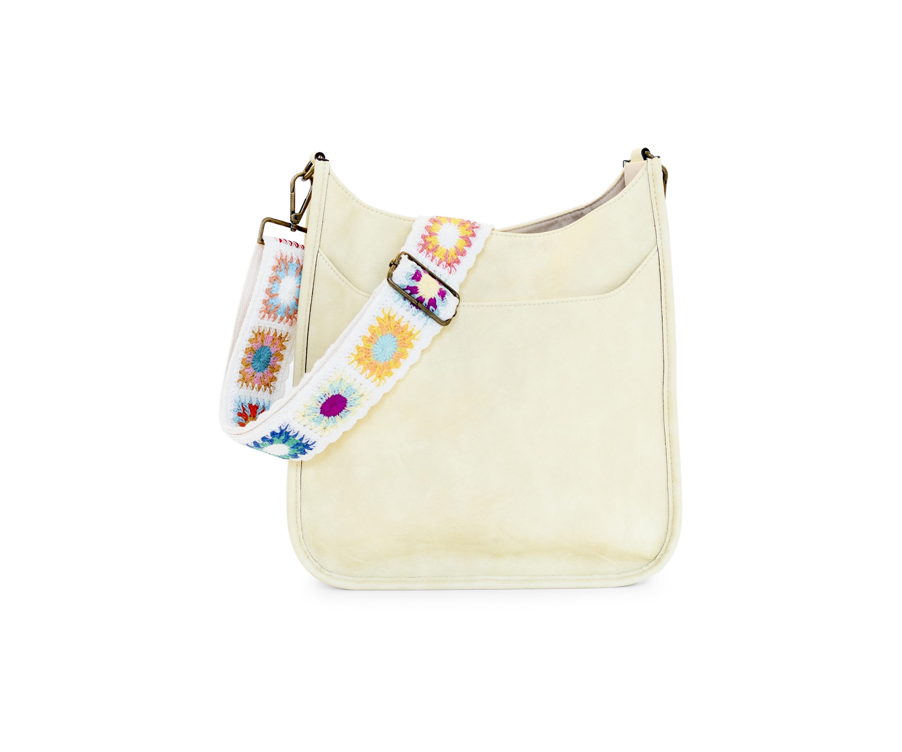 Hobo Bag with Crochet Strap