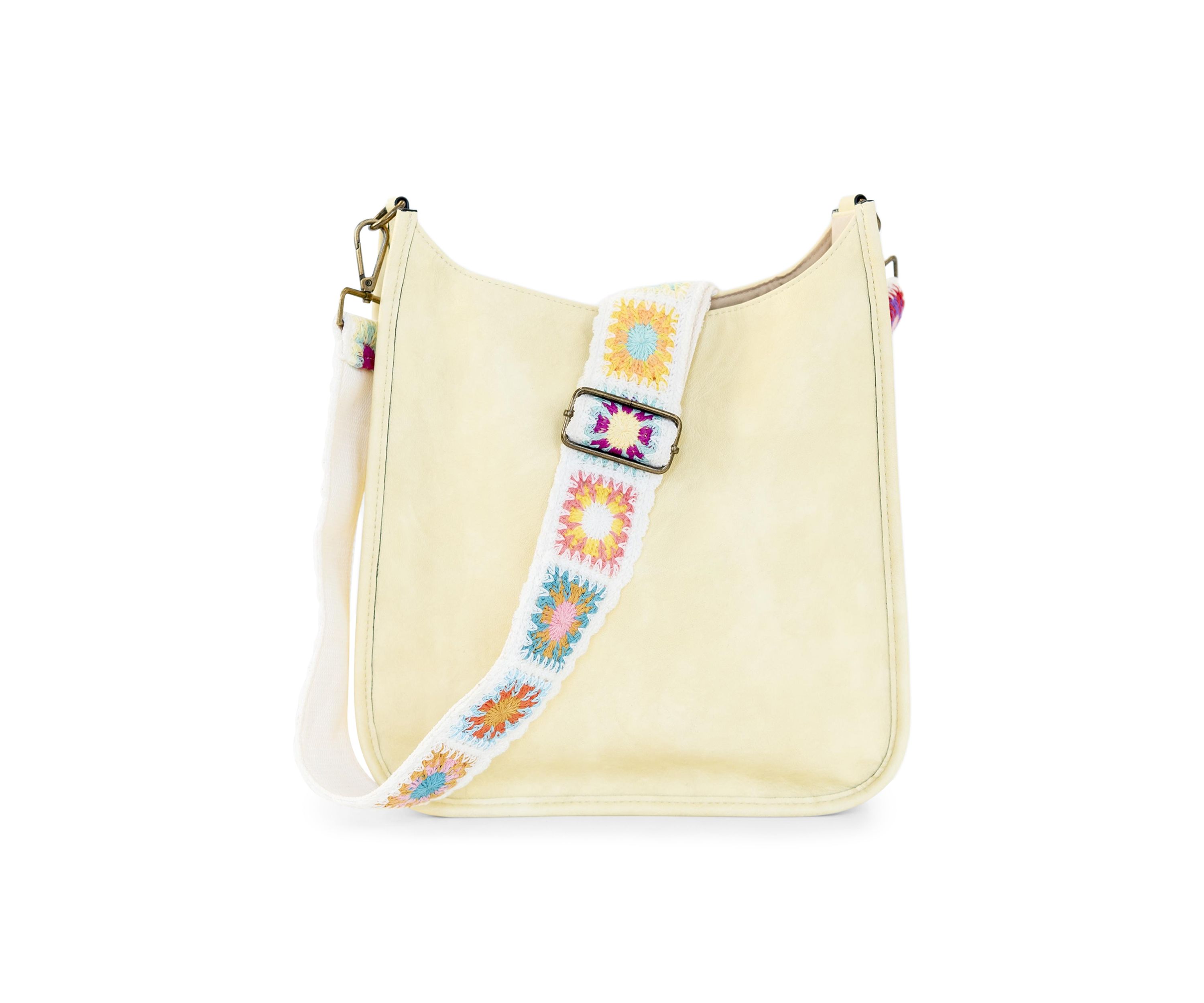 Hobo Bag with Crochet Strap