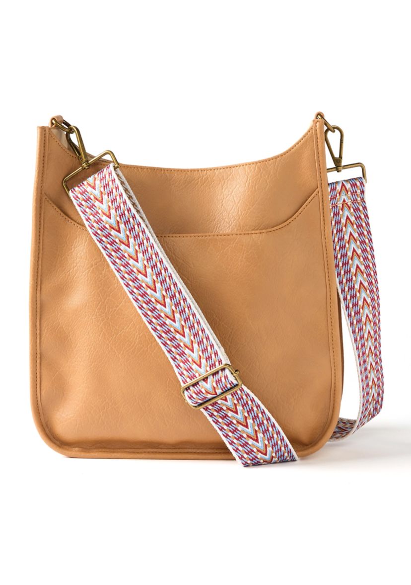Hobo Bag with Crochet Strap