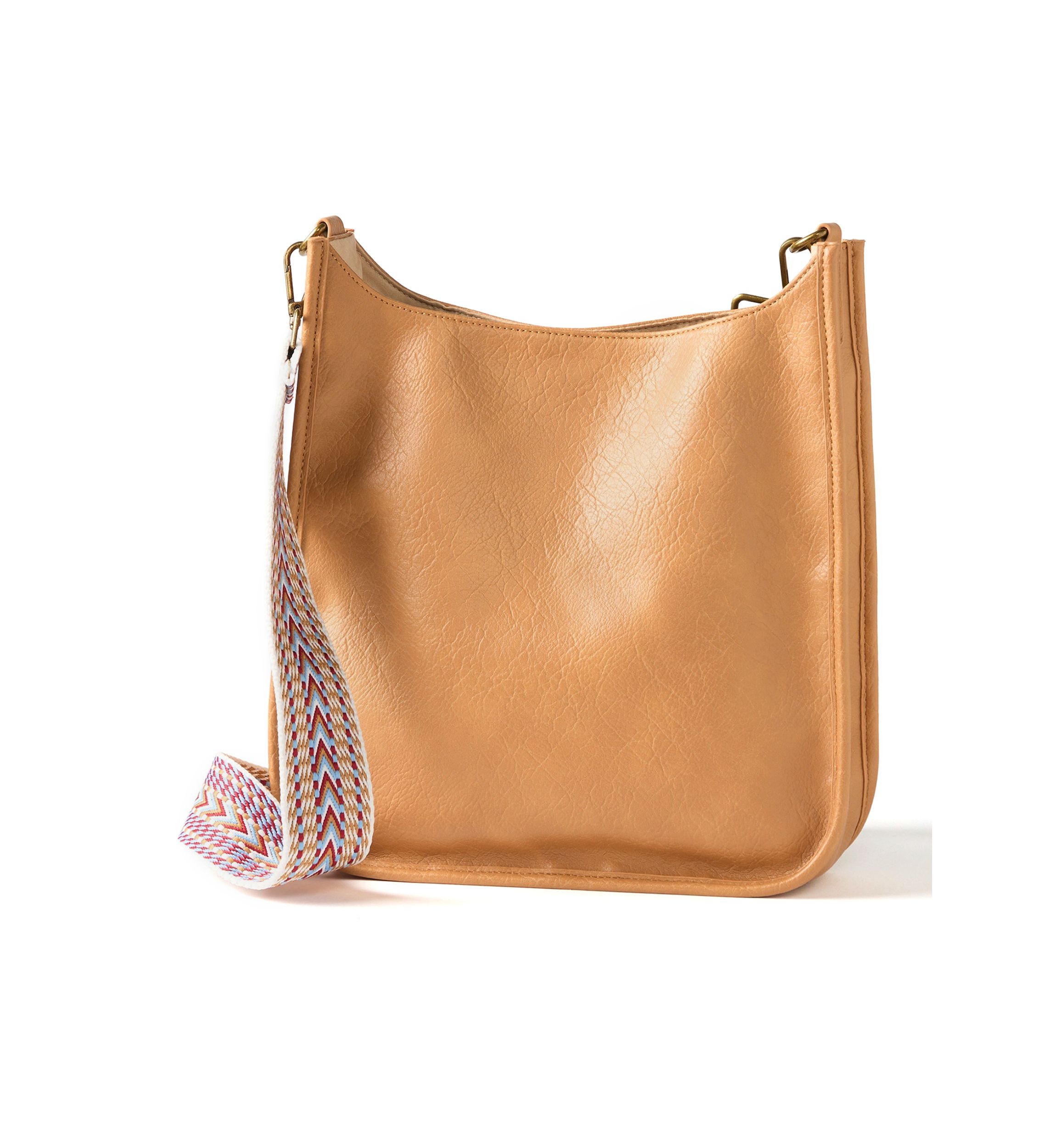 Hobo Bag with Crochet Strap