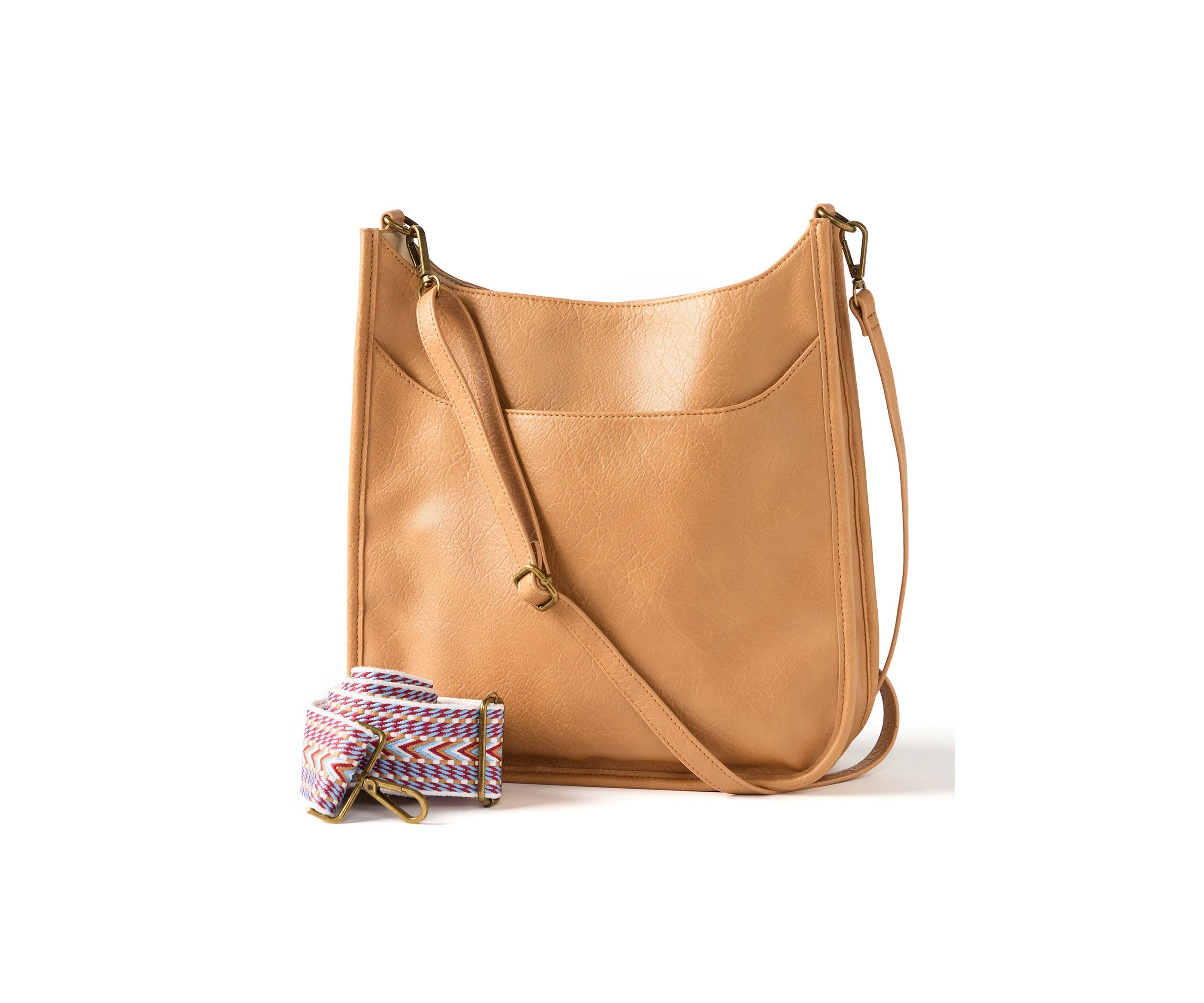 Hobo Bag with Crochet Strap