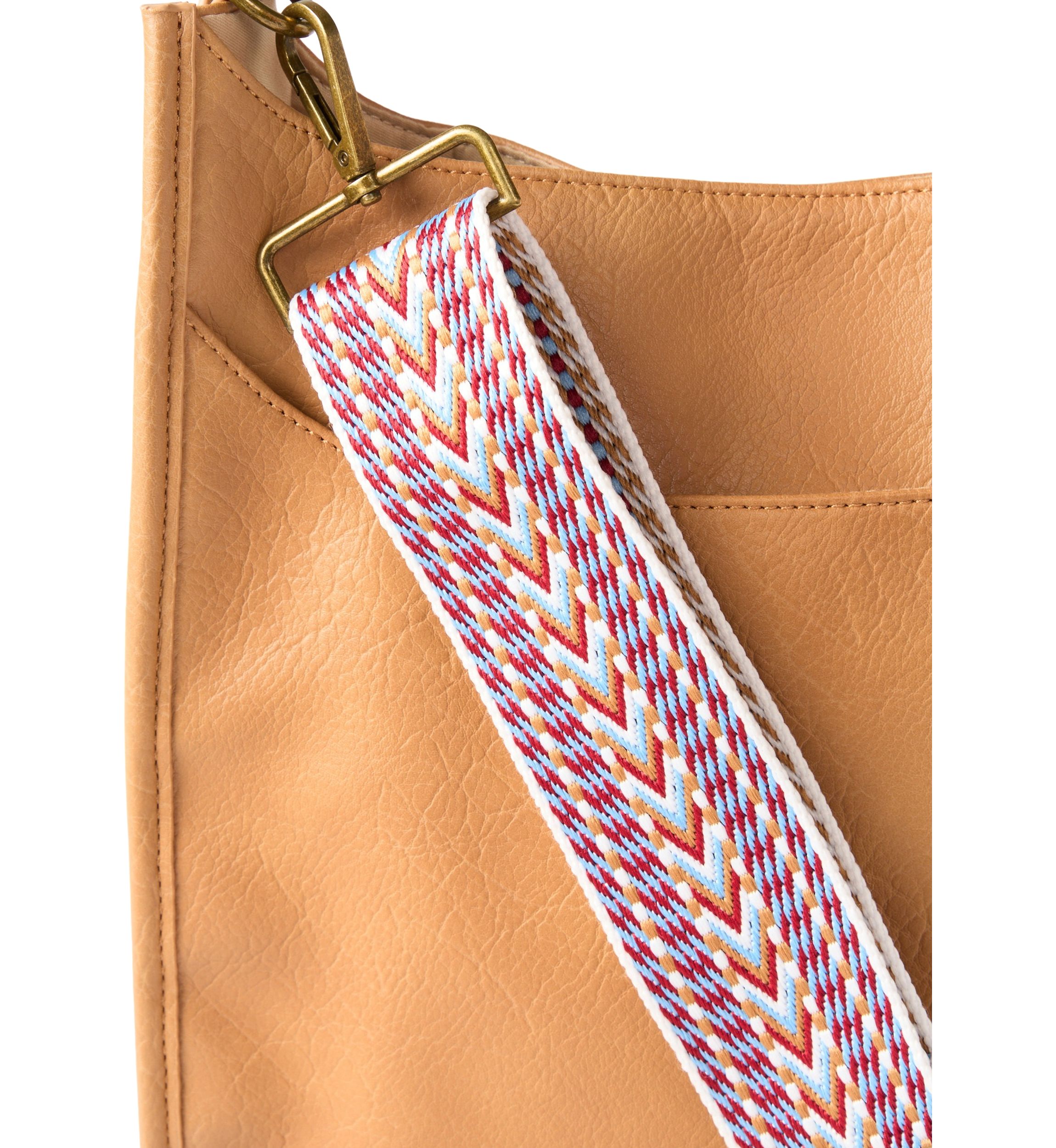 Hobo Bag with Crochet Strap