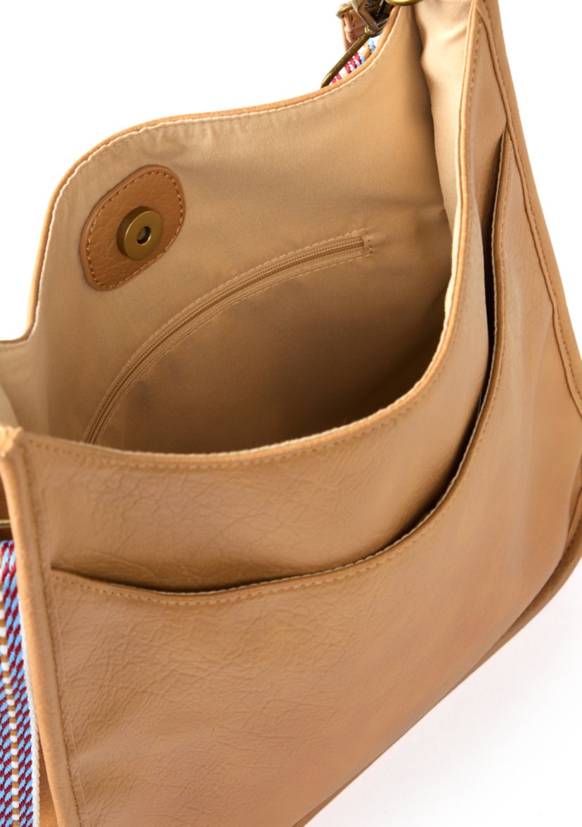Hobo Bag with Crochet Strap