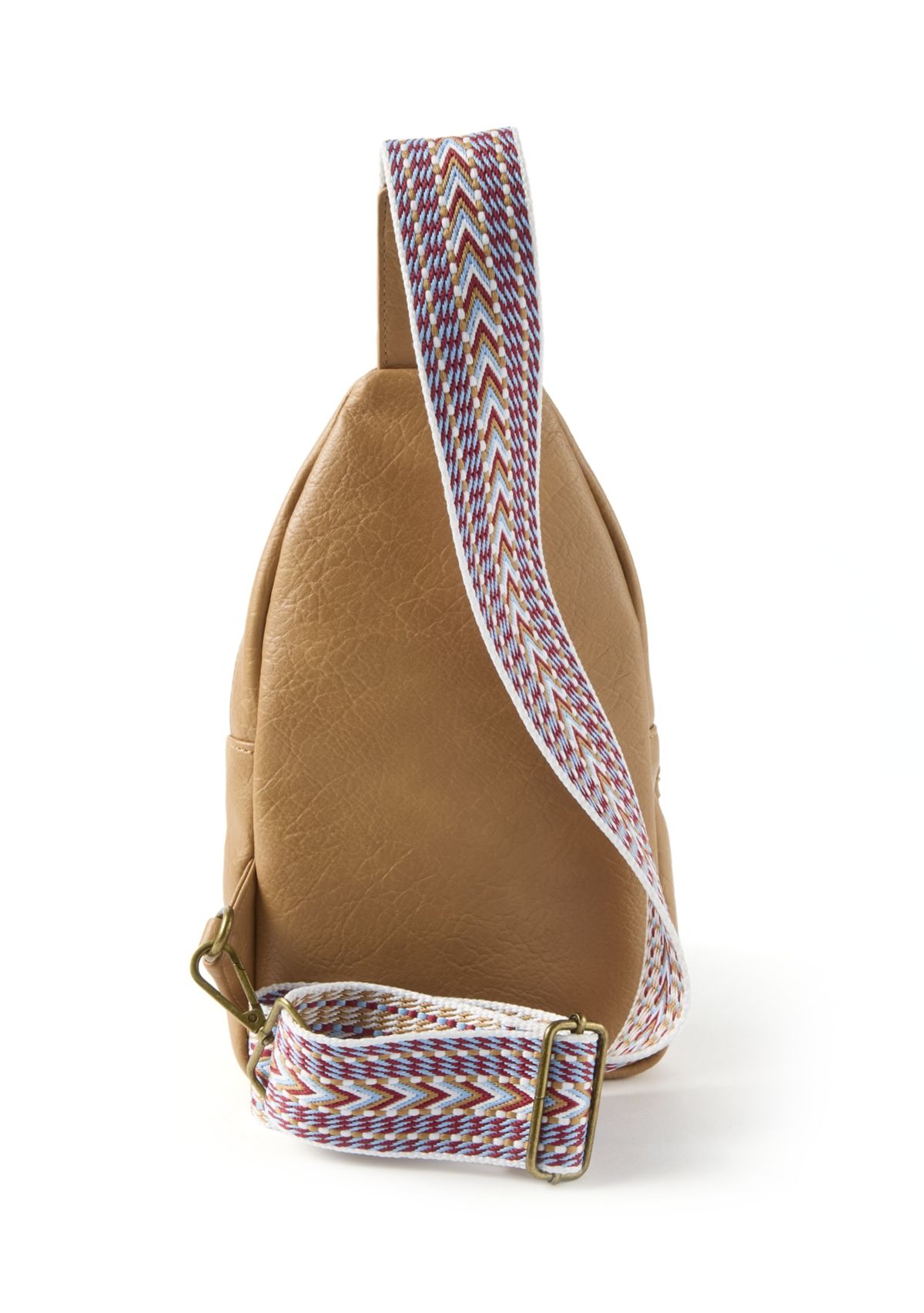 Sling Crossbody Bag with Crochet Strap