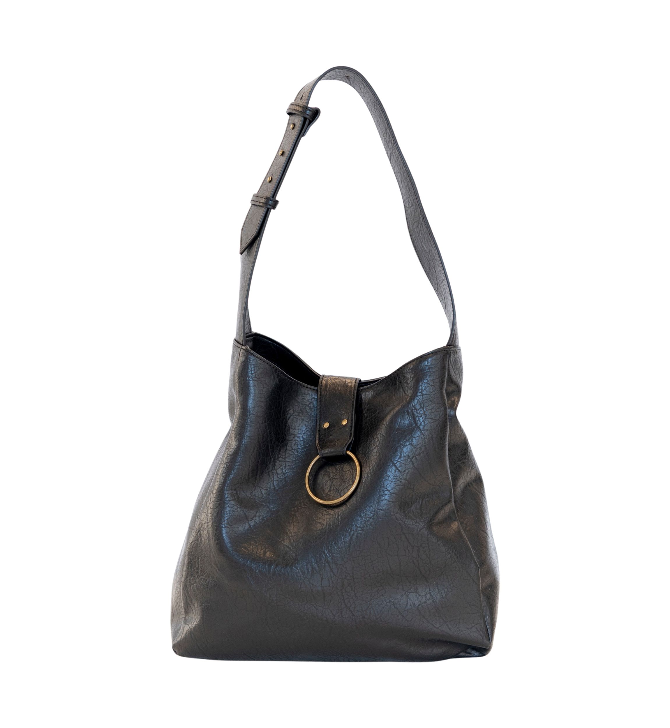 Hobo Bag with O-Ring Accent