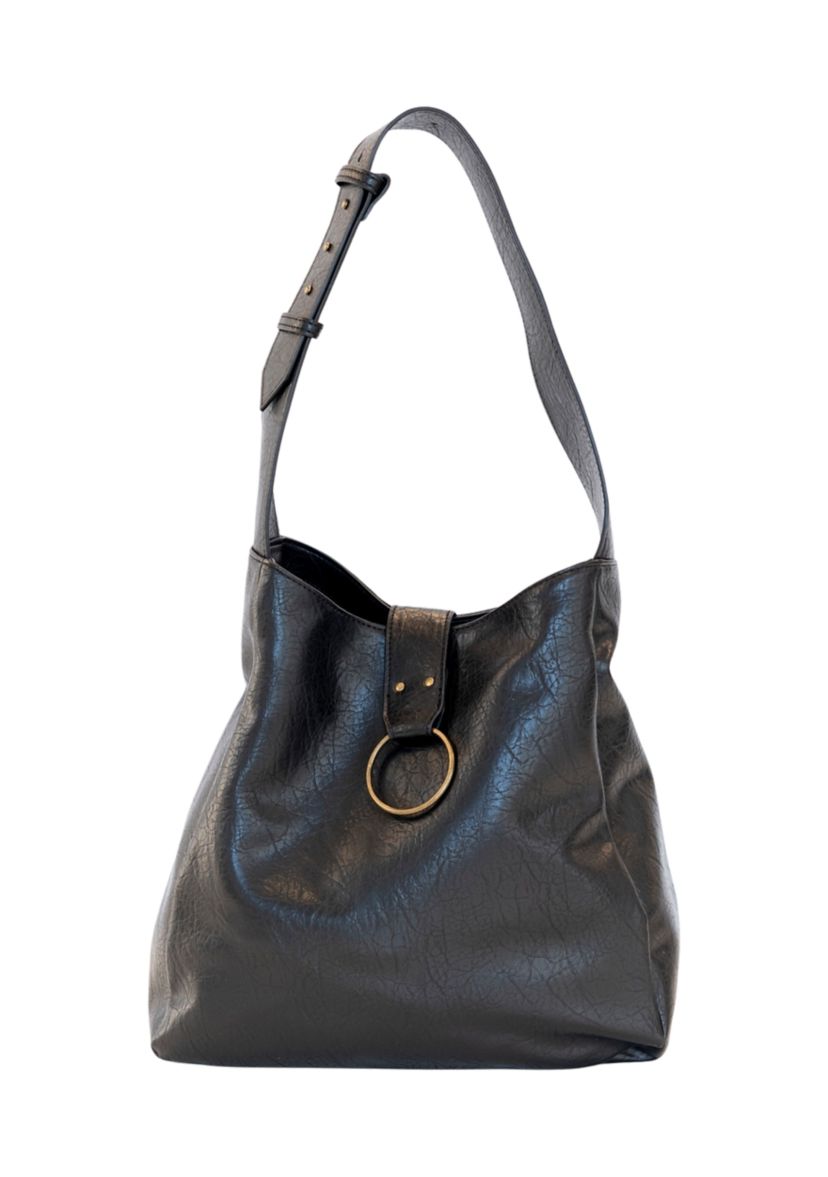 Hobo Bag with O-Ring Accent
