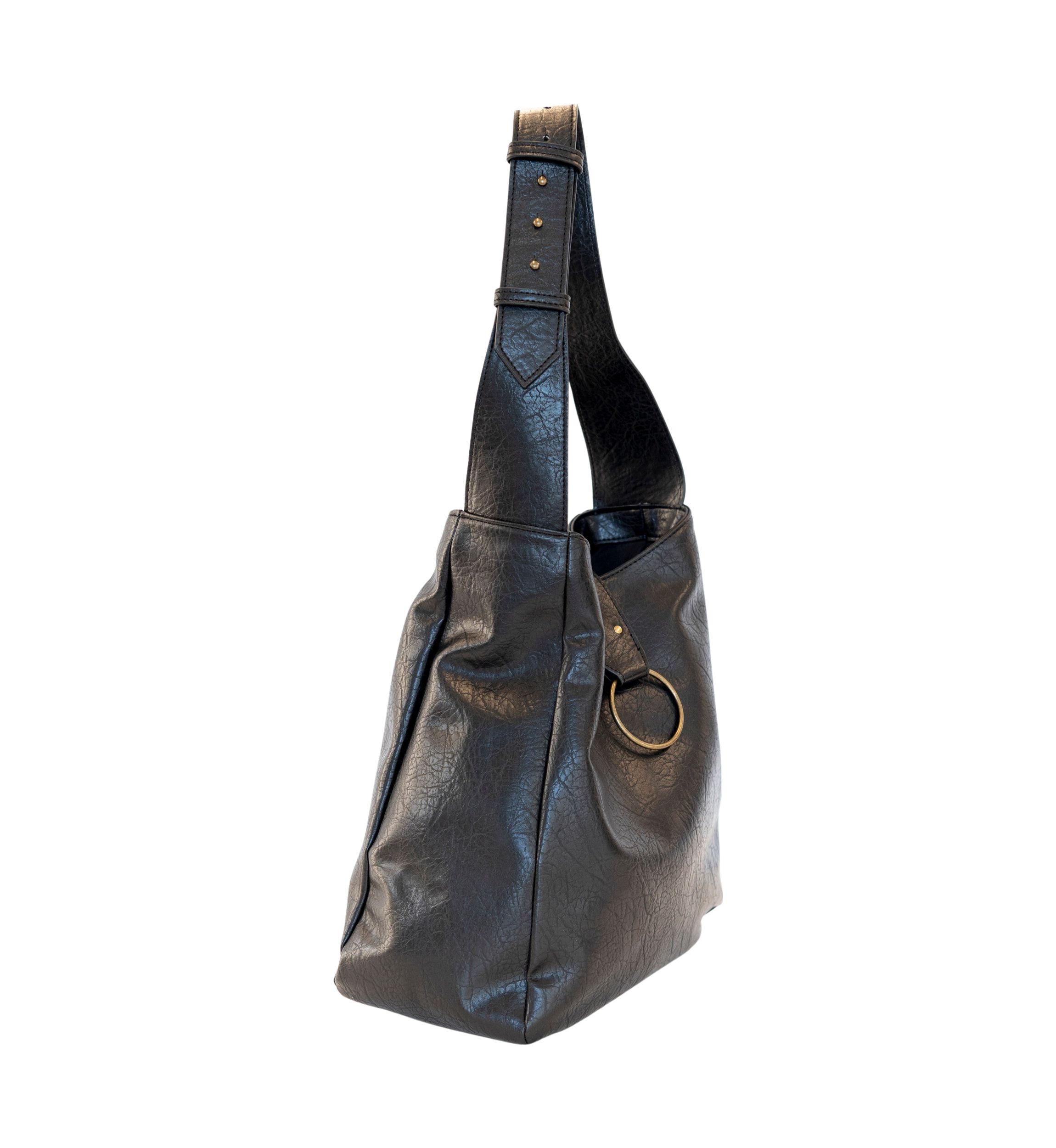 Hobo Bag with O-Ring Accent