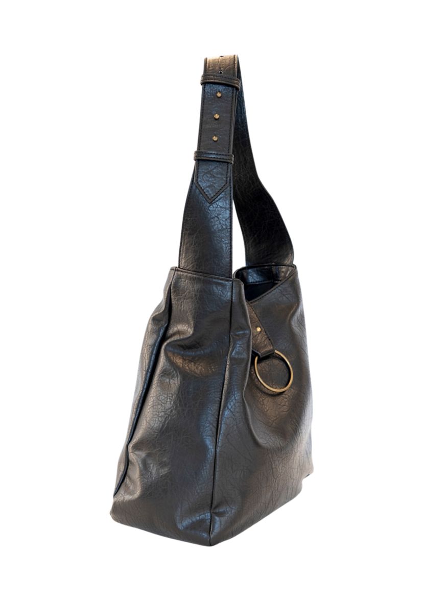 Hobo Bag with O-Ring Accent