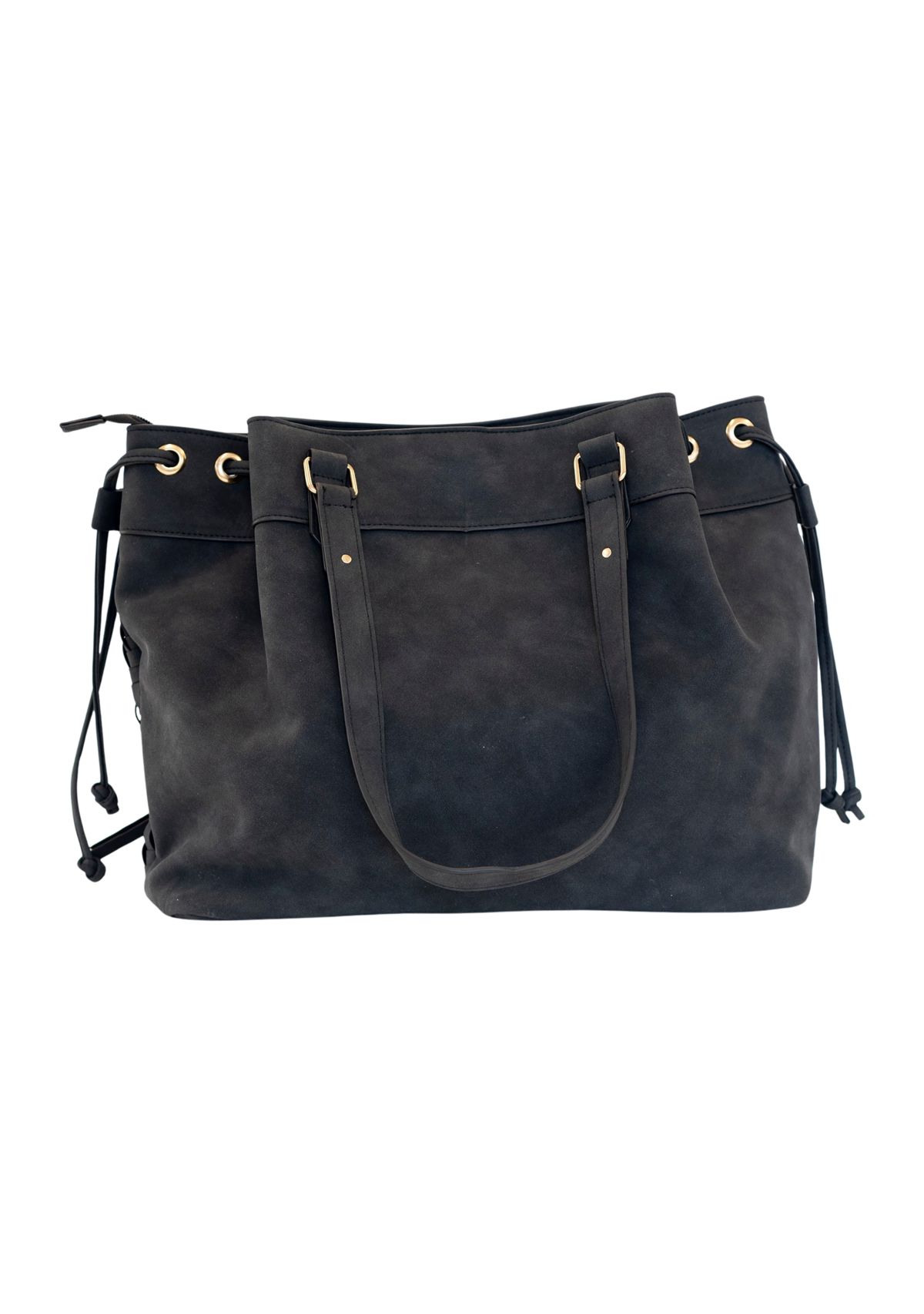 Nubuck Woven Triple Compartment Tote