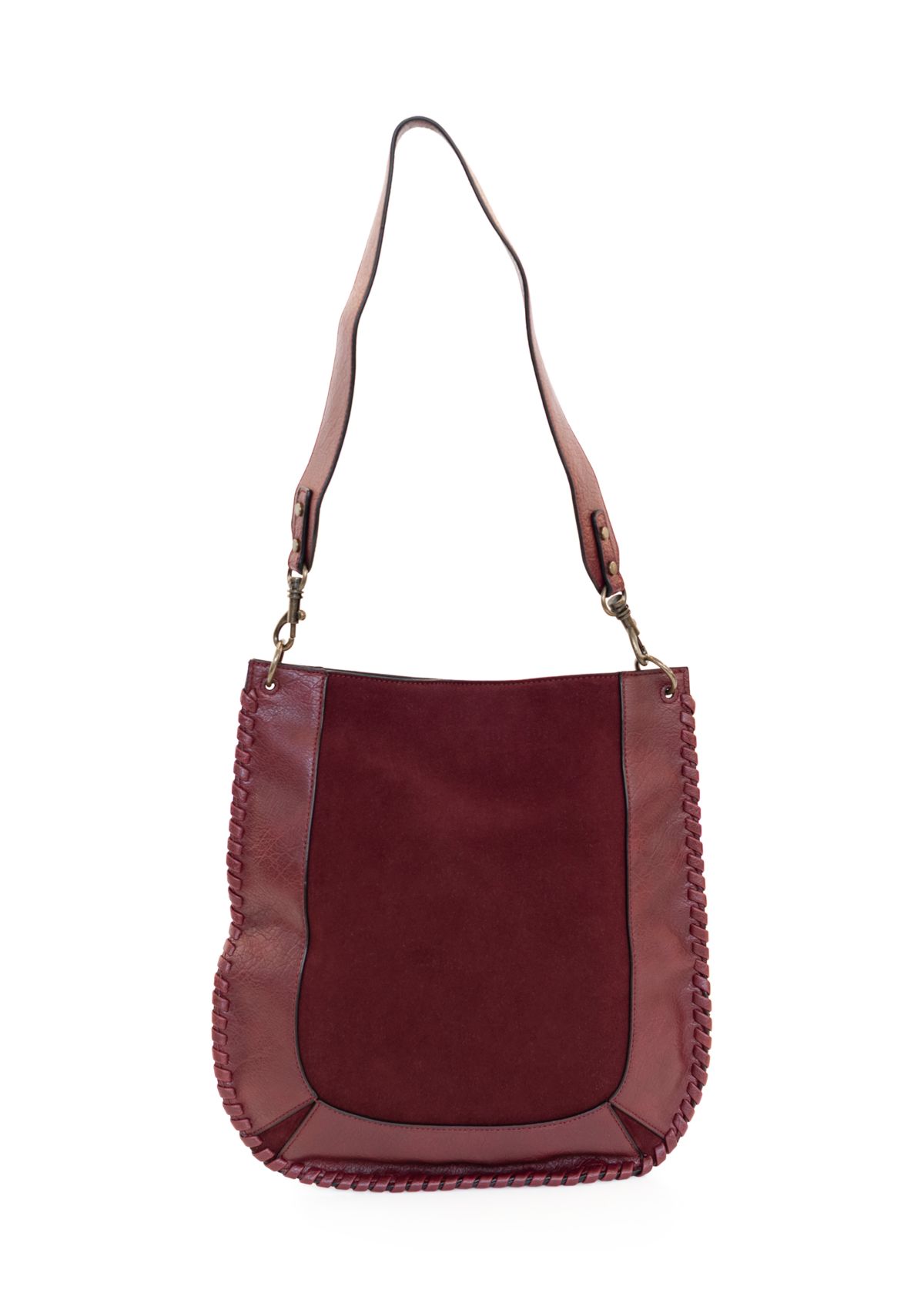 Whipstitched Hobo Bag