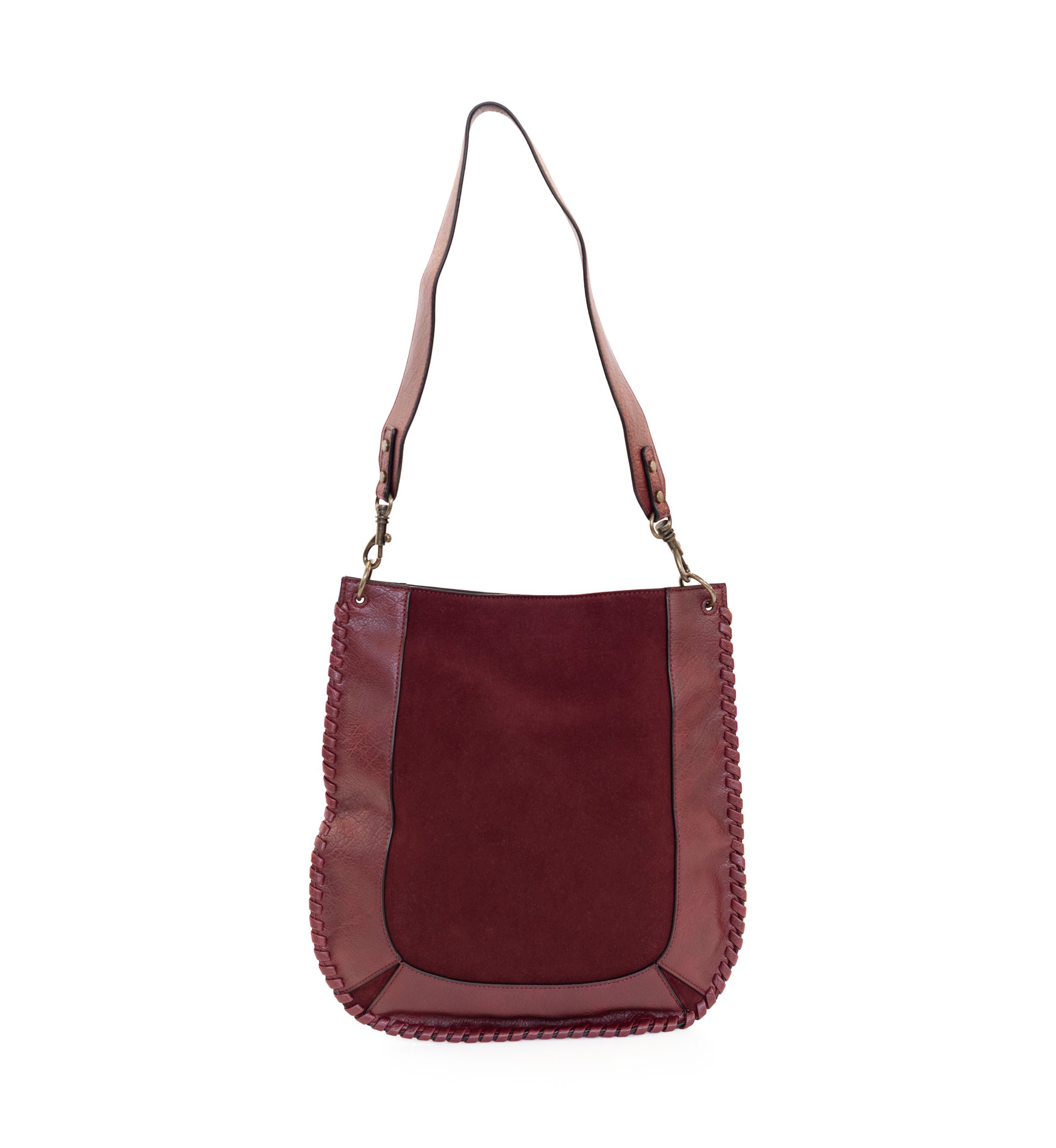 Whipstitched Hobo Bag