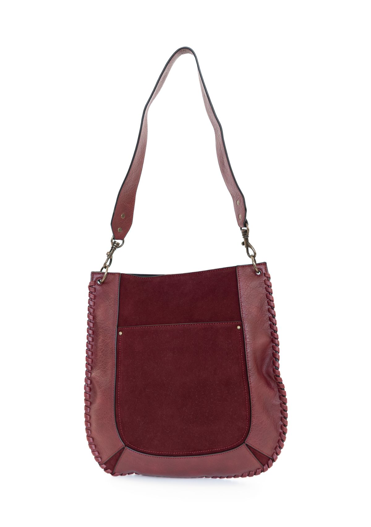 Whipstitched Hobo Bag