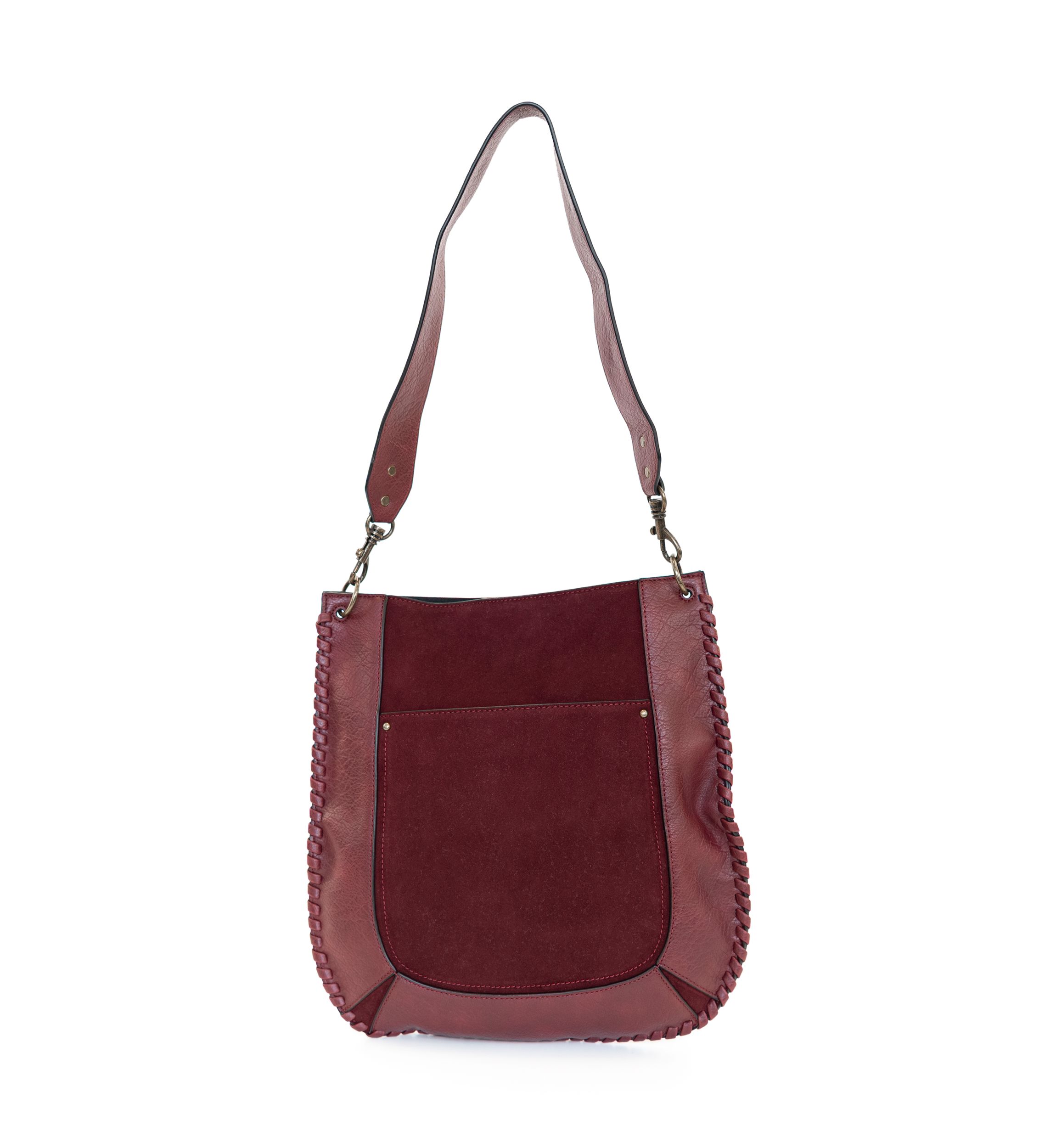 Whipstitched Hobo Bag