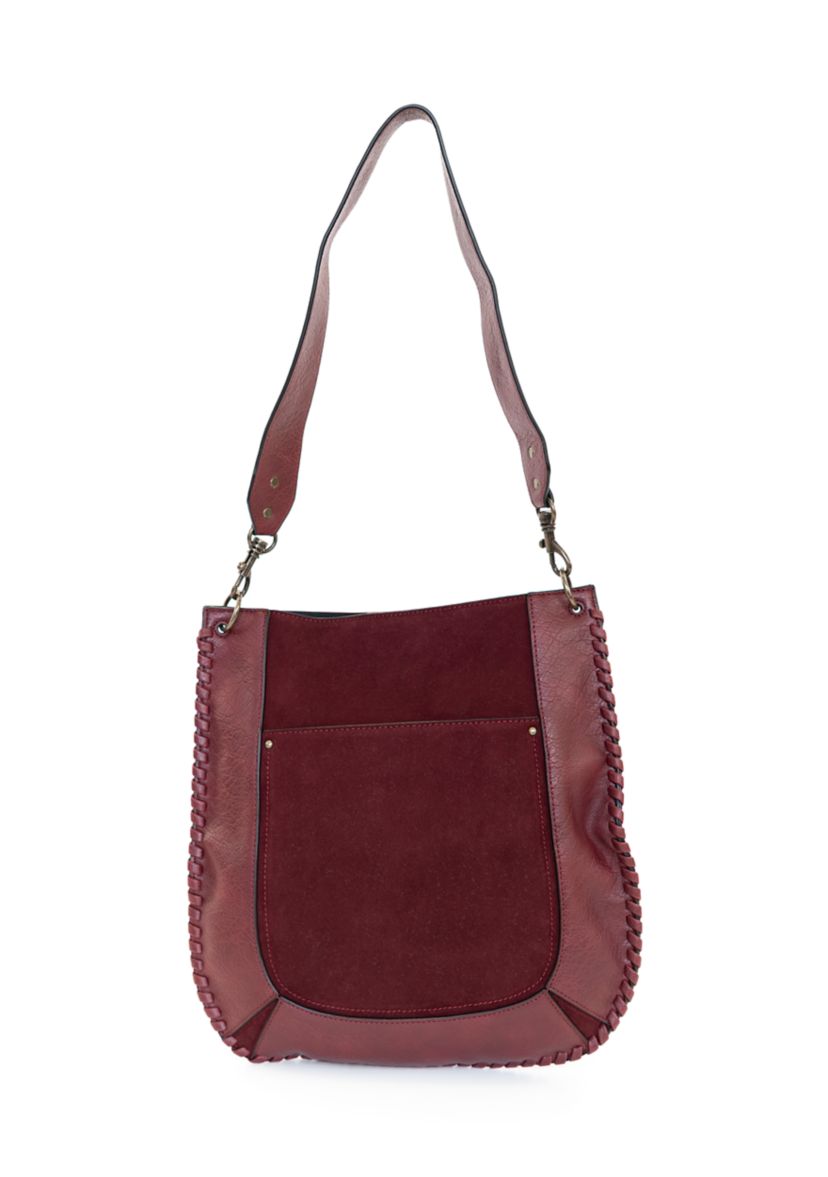 Whipstitched Hobo Bag