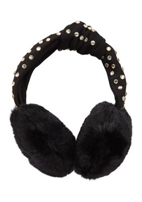 Wonderly Jewel Stud Faux Fur Earmuffs | belk