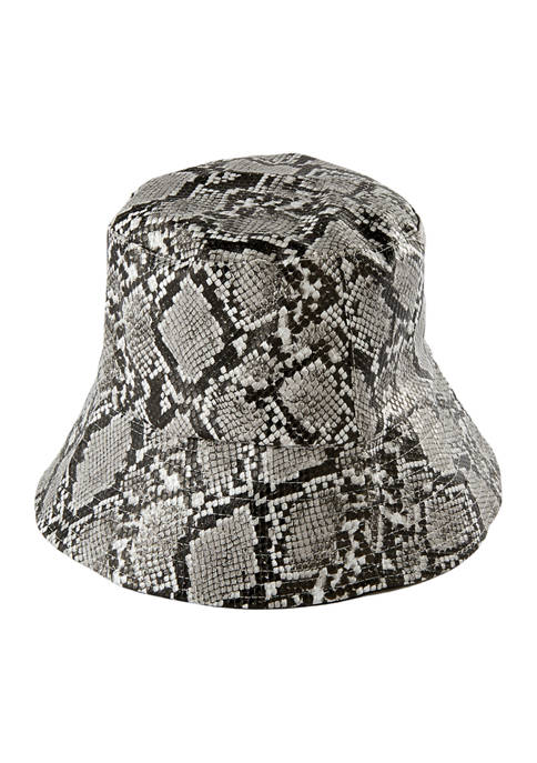 Snakeskin Bucket Hat
