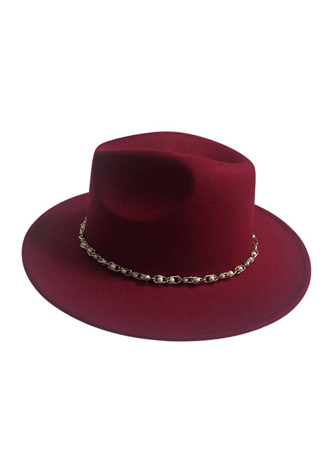 Chain Band Panama Hat 