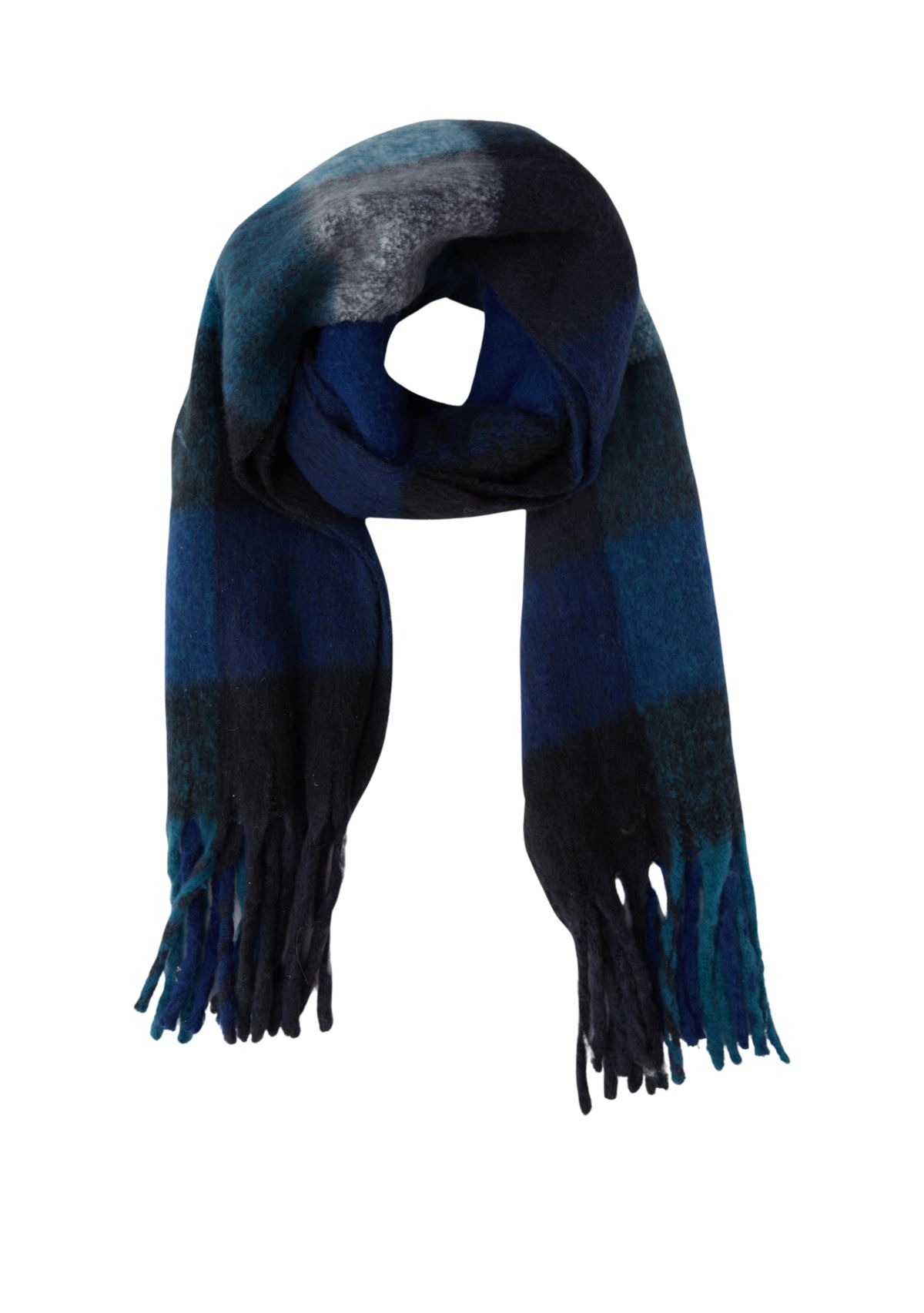 Womens Plaid Noodle Scarf