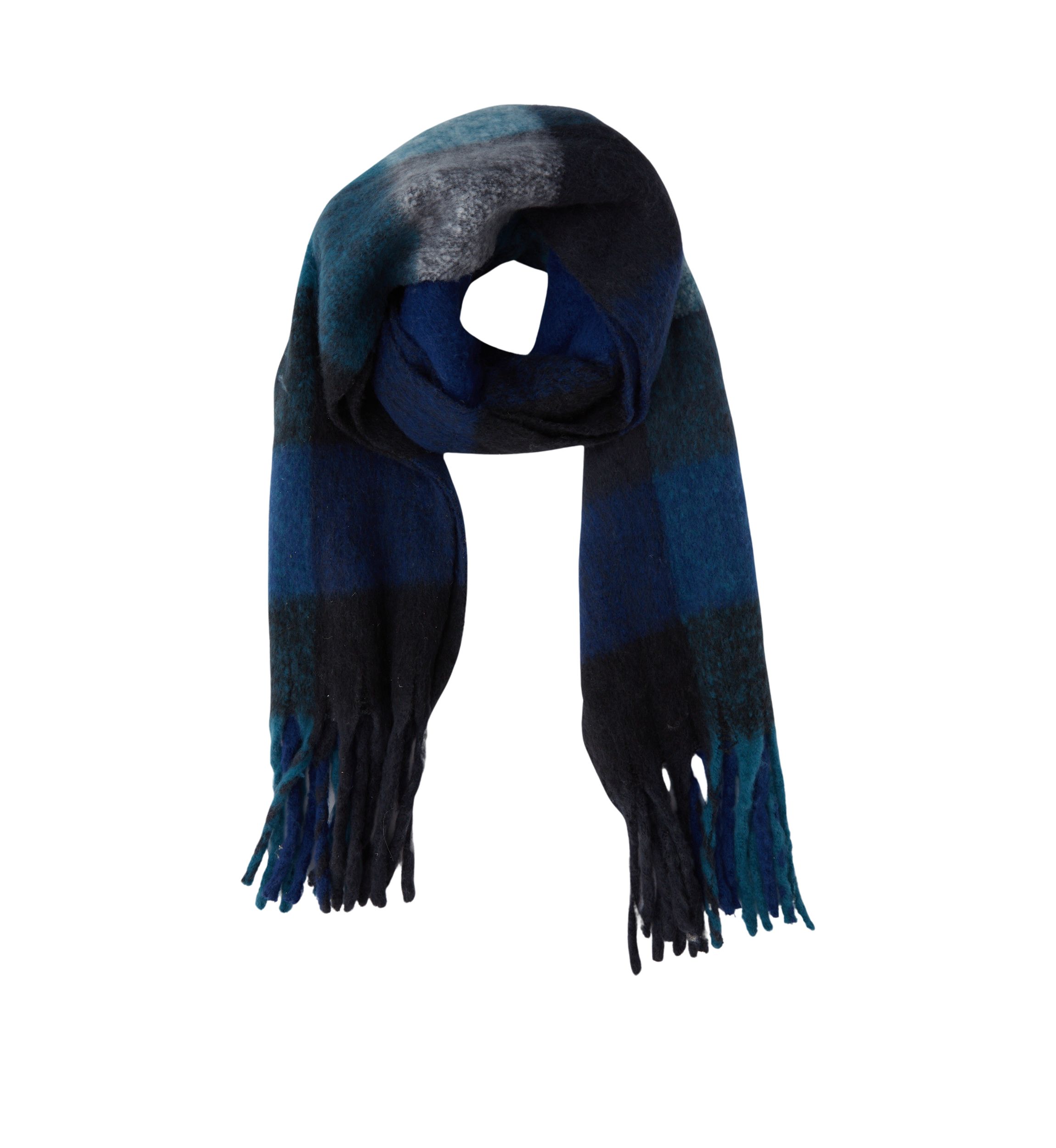 Womens Plaid Noodle Scarf