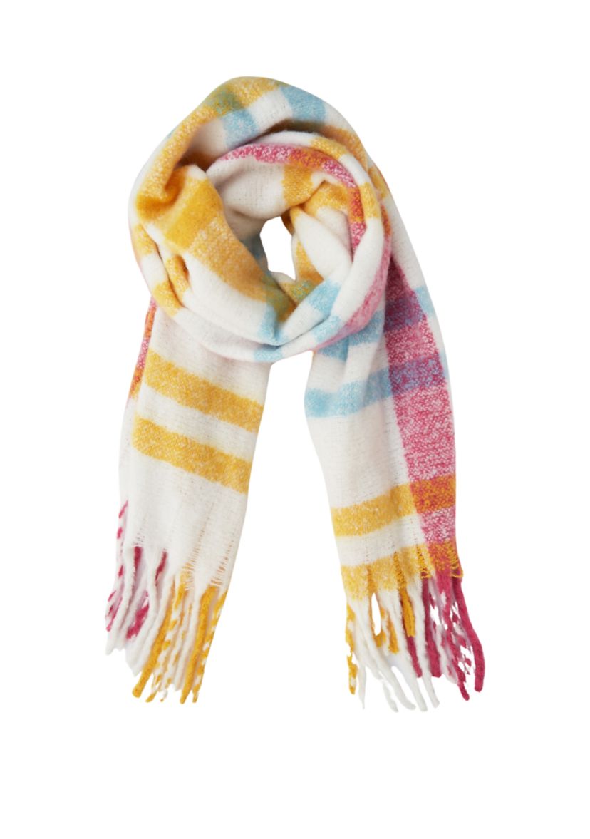 Womens Plaid Noodle Scarf