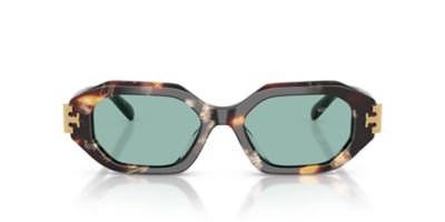 Tory Burch Women's TY7234U Aviator 51mm Sunglasses, Green